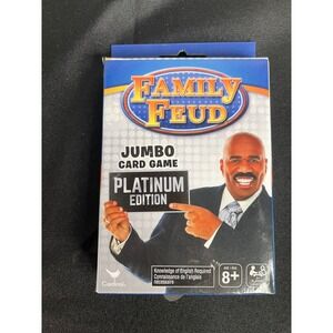 Family Feud Jumbo Card Game Platinum Edition Steve Harvey Cardinal Games